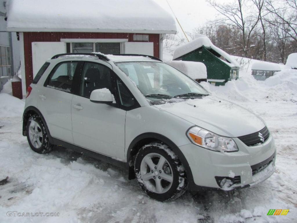2008 SX4 Crossover Touring AWD - White Water Pearl / Black photo #1