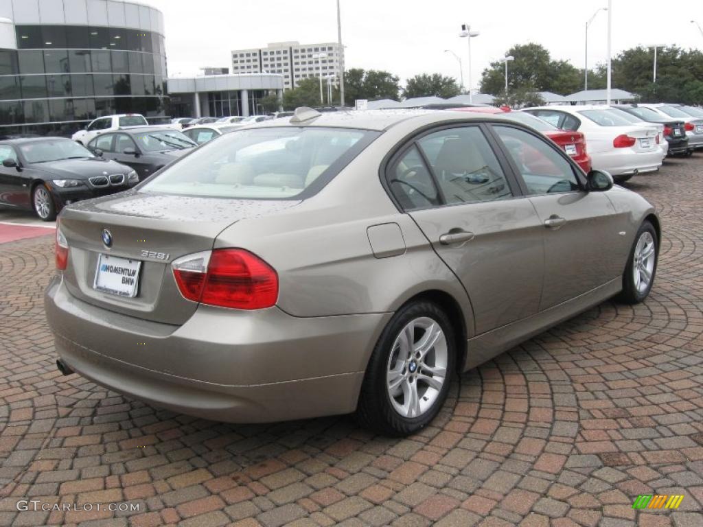 2008 3 Series 328i Sedan - Platinum Bronze Metallic / Beige photo #7