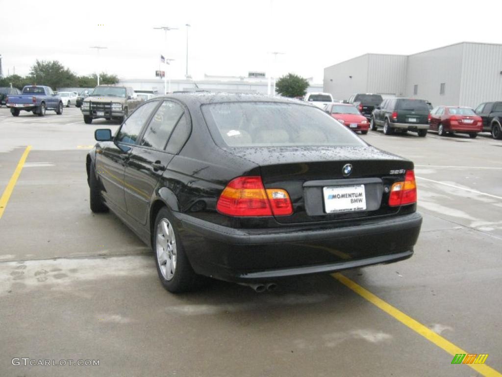 2004 3 Series 325i Sedan - Jet Black / Sand Montana Leather photo #2