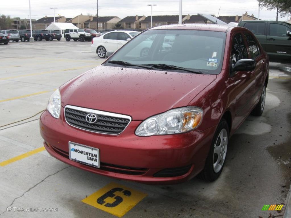 2006 Corolla CE - Impulse Red Pearl / Stone photo #1