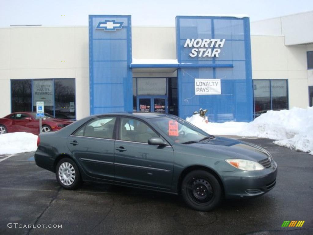 2002 Camry XLE - Aspen Green Pearl / Taupe photo #1