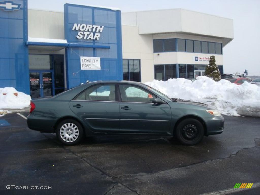 2002 Camry XLE - Aspen Green Pearl / Taupe photo #2