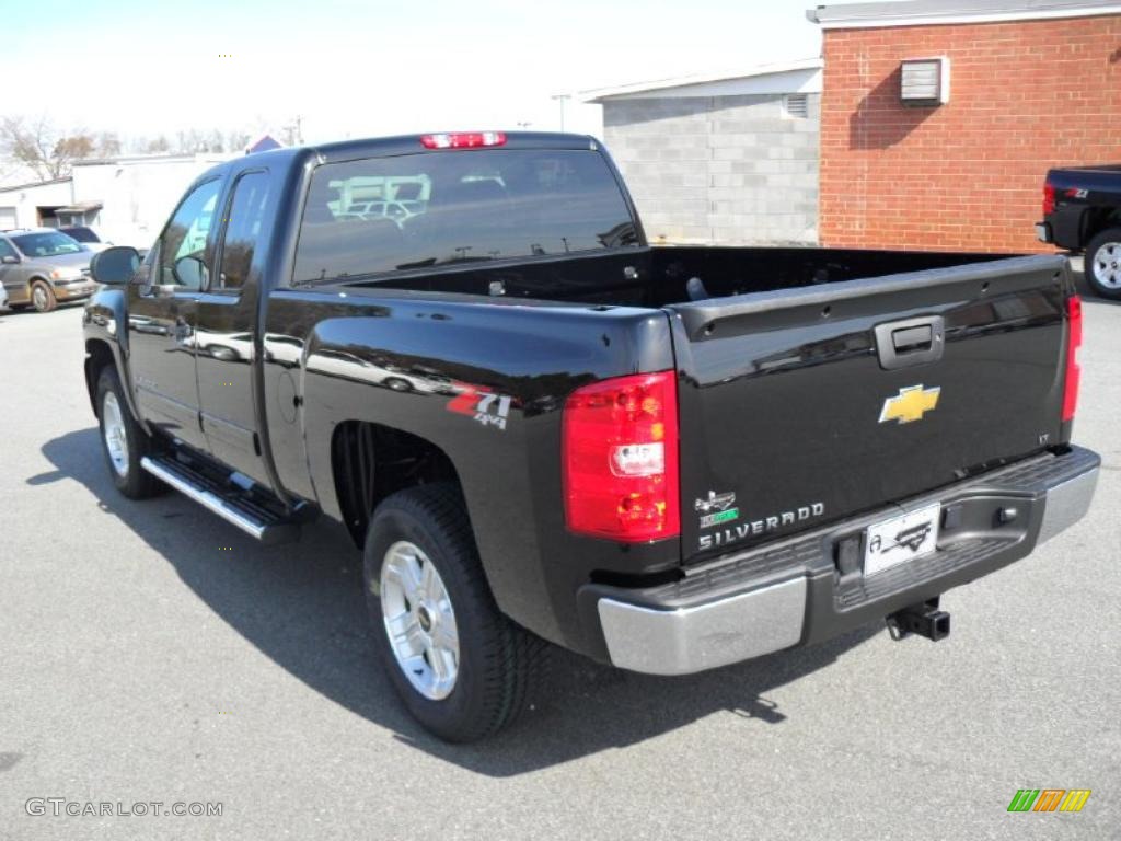 2010 Silverado 1500 LT Extended Cab 4x4 - Black / Ebony photo #2