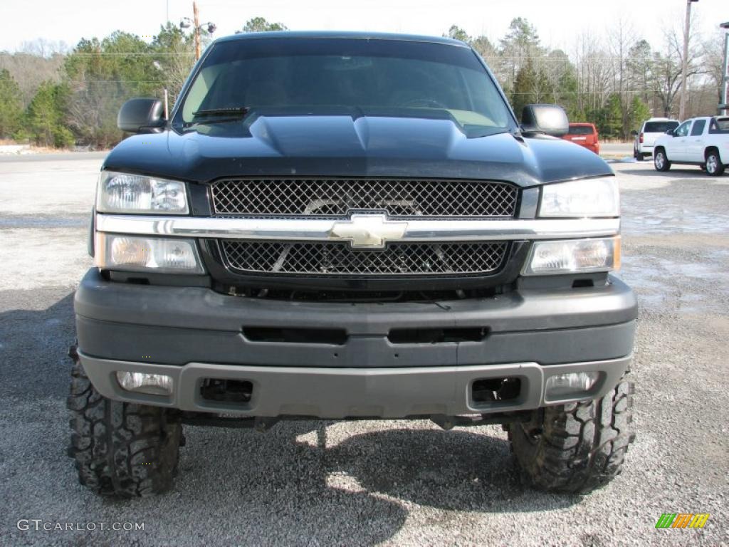 2004 Silverado 1500 Z71 Extended Cab 4x4 - Black / Dark Charcoal photo #2