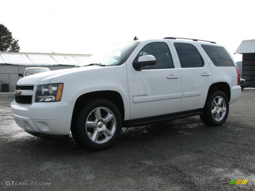 2007 Tahoe LTZ - Summit White / Ebony photo #1