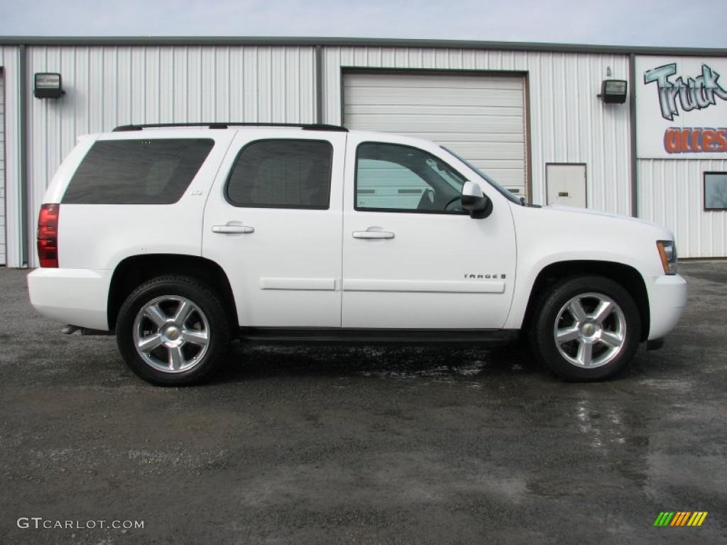 2007 Tahoe LTZ - Summit White / Ebony photo #3