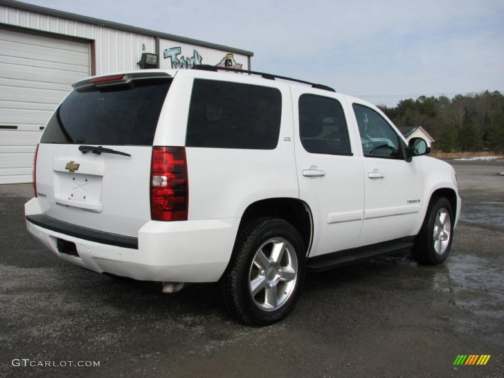2007 Tahoe LTZ - Summit White / Ebony photo #8