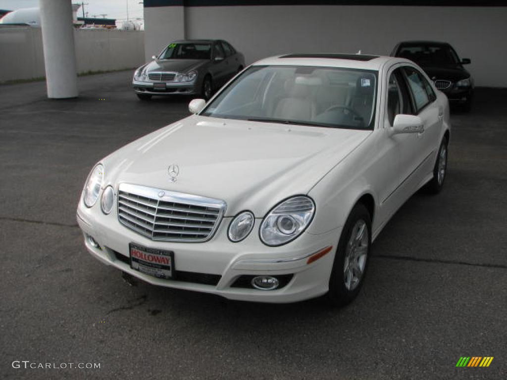 2008 E 320 BlueTEC Sedan - Arctic White / Ash photo #1