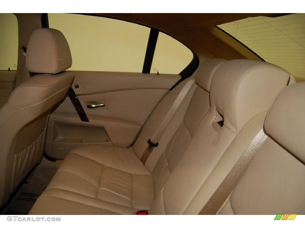 2007 5 Series 530i Sedan - Olivin Green Metallic / Beige photo #28