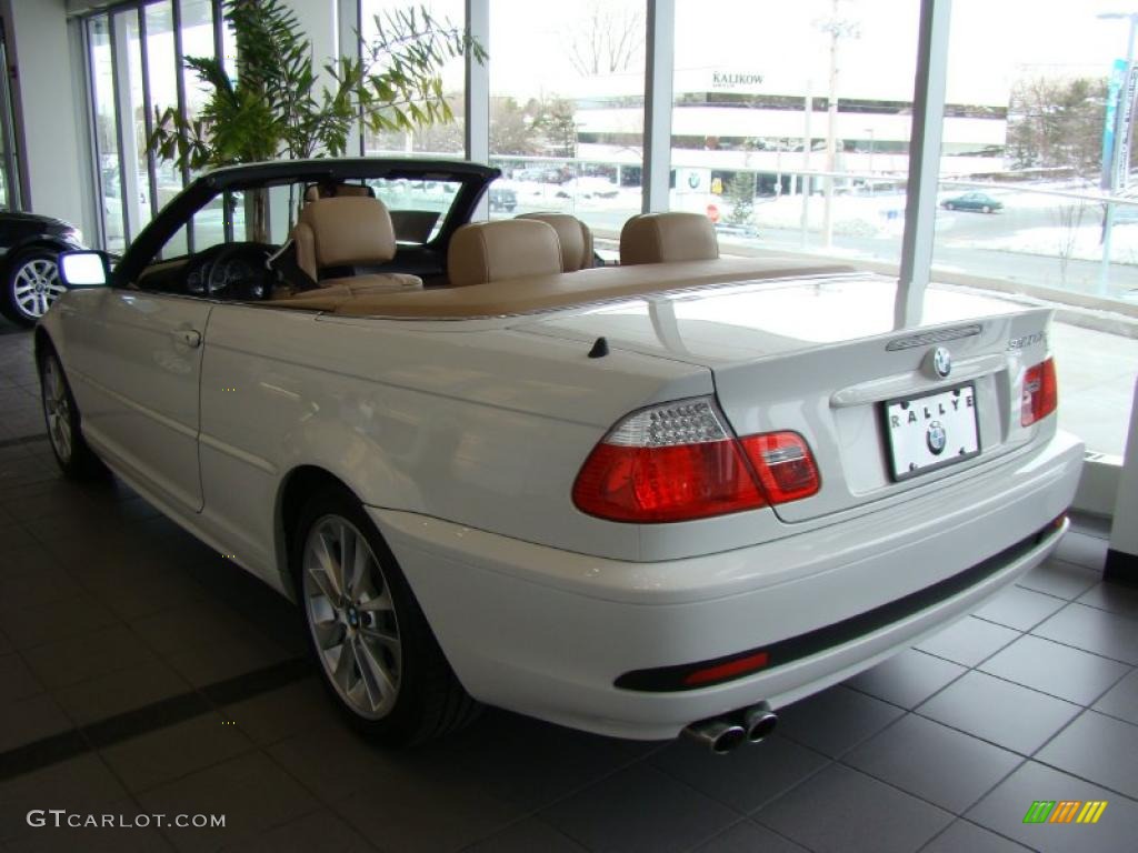 2006 3 Series 330i Convertible - Alpine White / Sand photo #4