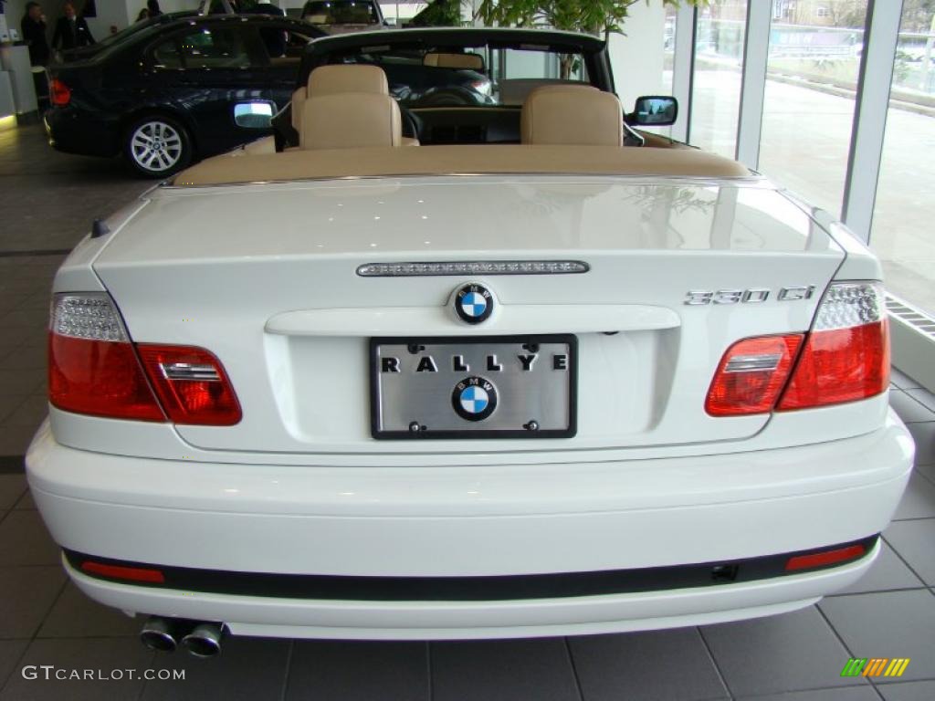 2006 3 Series 330i Convertible - Alpine White / Sand photo #5