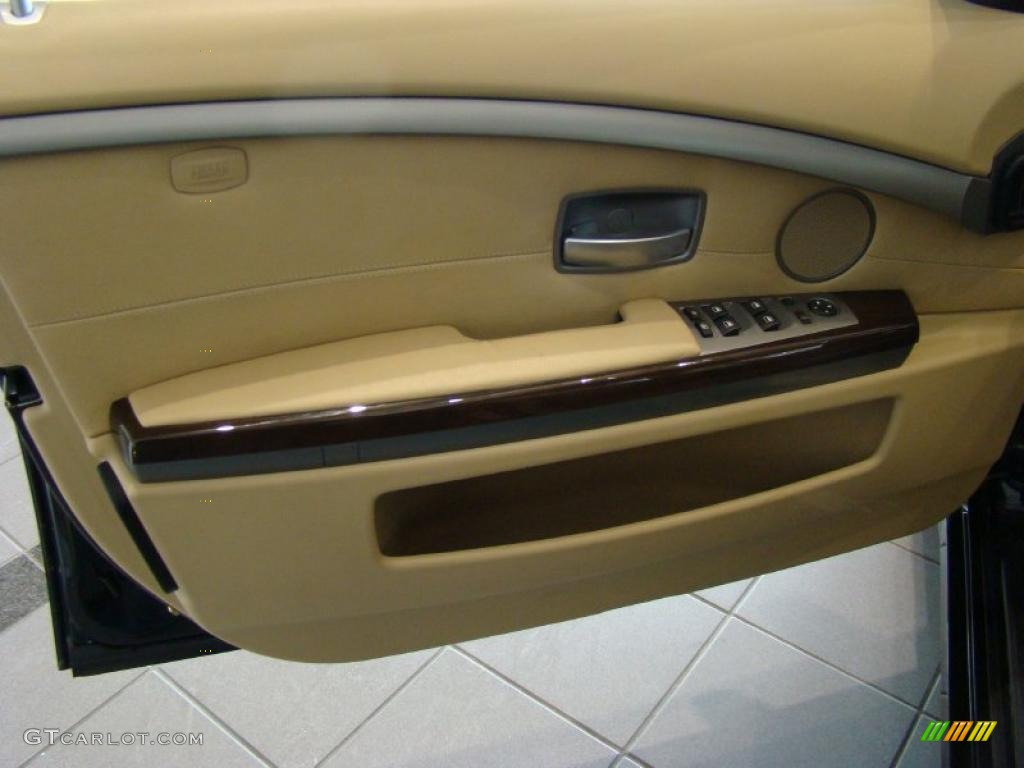 2007 7 Series 750Li Sedan - Black Sapphire Metallic / Beige photo #5