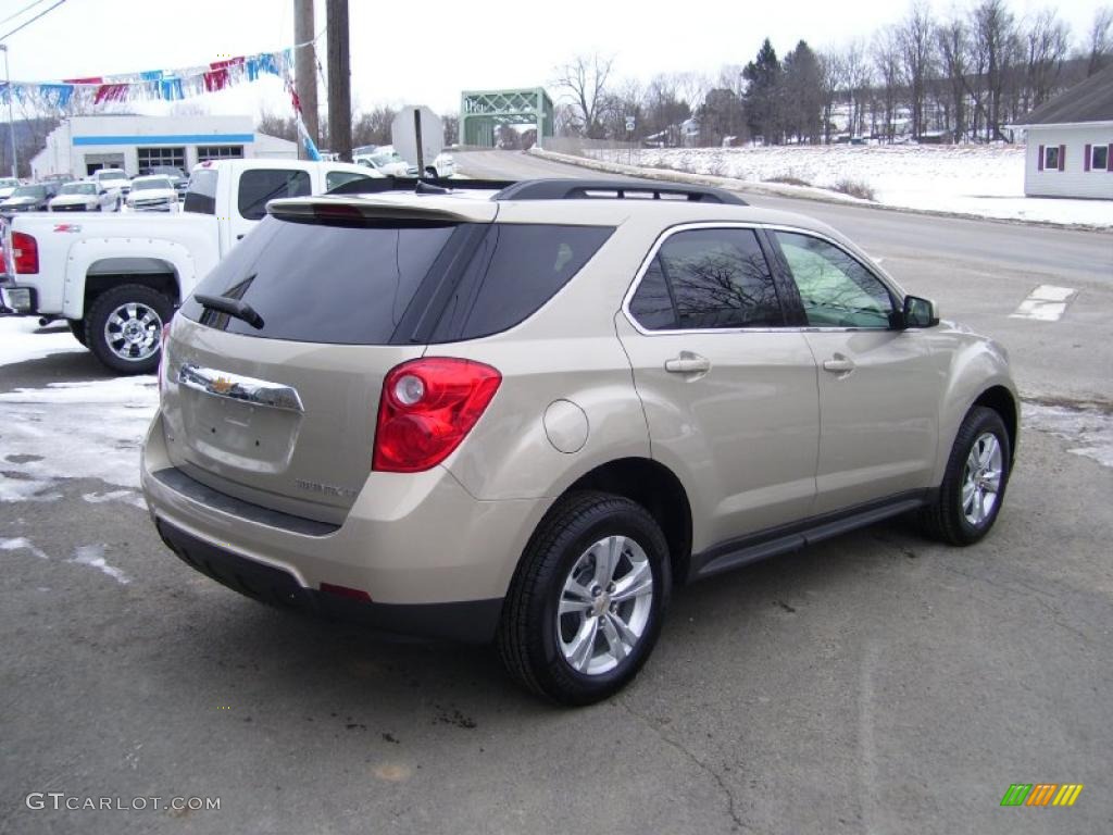 2010 Equinox LT AWD - Gold Mist Metallic / Jet Black photo #3