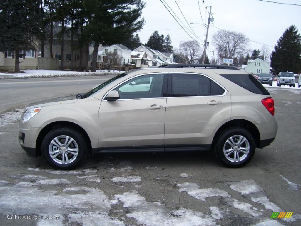 2010 Equinox LT AWD - Gold Mist Metallic / Jet Black photo #6