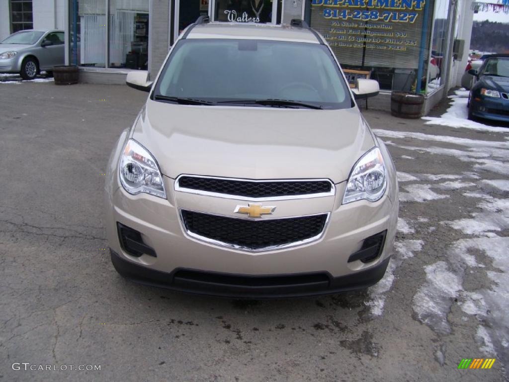 2010 Equinox LT AWD - Gold Mist Metallic / Jet Black photo #8