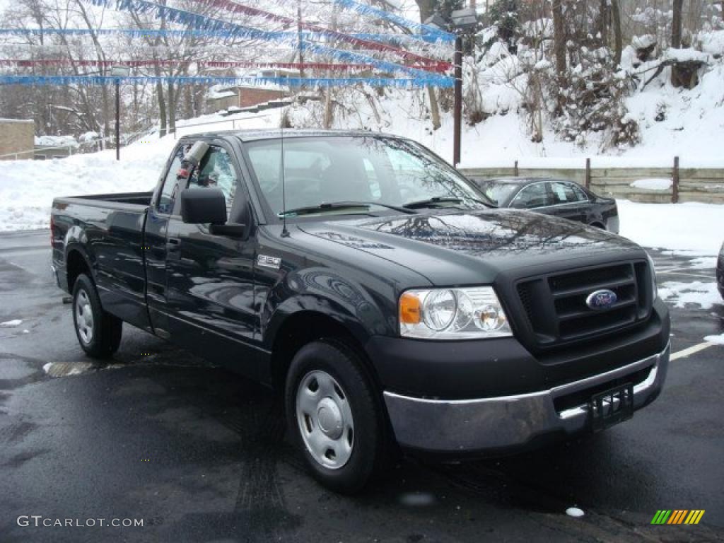 2006 F150 XL Regular Cab - Aspen Green Metallic / Tan photo #7