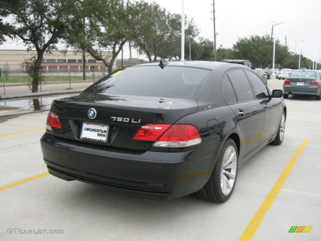 2007 7 Series 750Li Sedan - Jet Black / Black photo #3