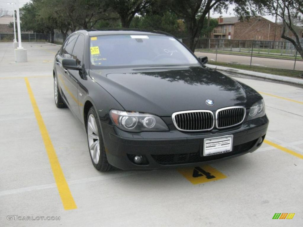 2007 7 Series 750Li Sedan - Jet Black / Black photo #4