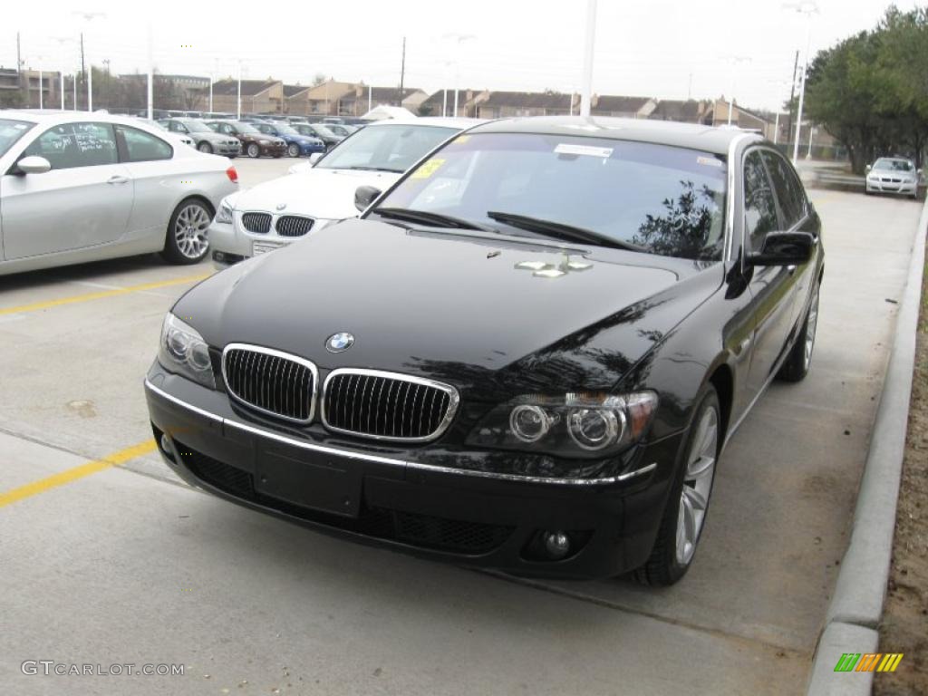 2008 7 Series 750Li Sedan - Jet Black / Black photo #1