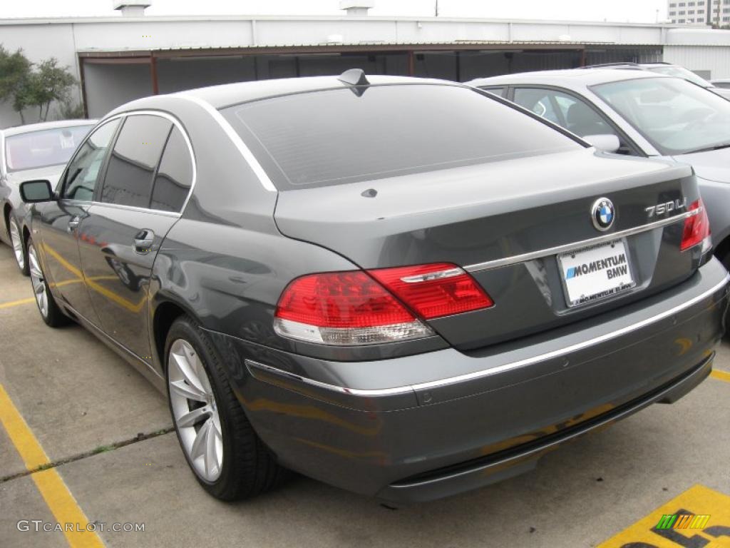 2008 7 Series 750Li Sedan - Titanium Grey Metallic / Black photo #2