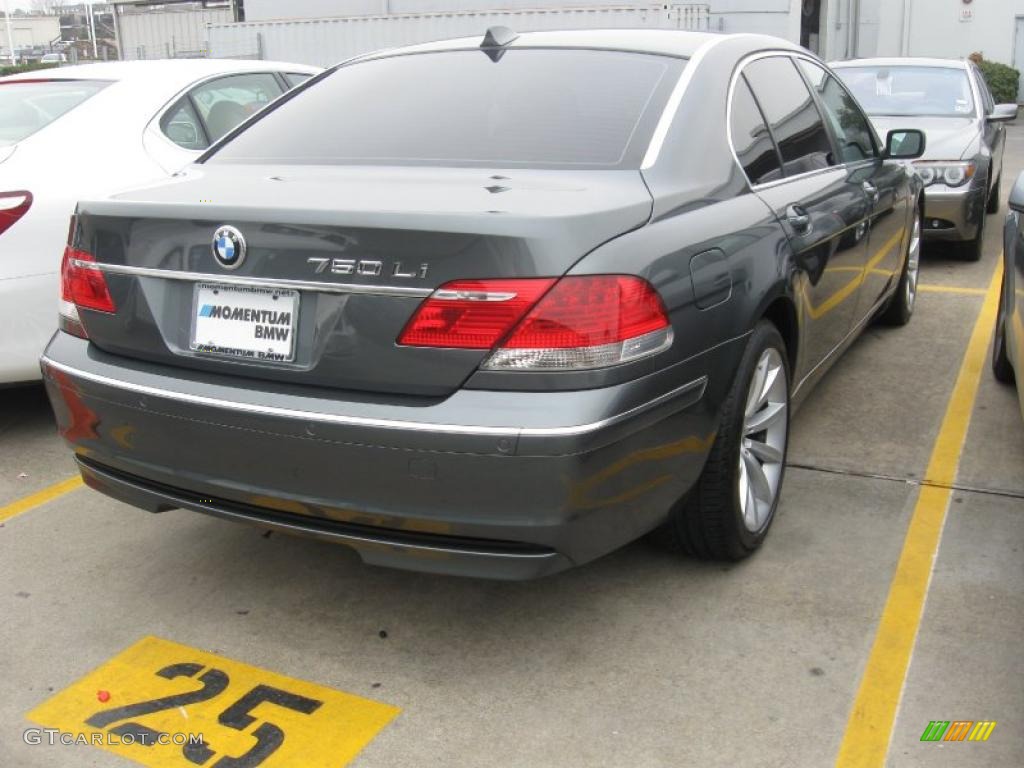 2008 7 Series 750Li Sedan - Titanium Grey Metallic / Black photo #3