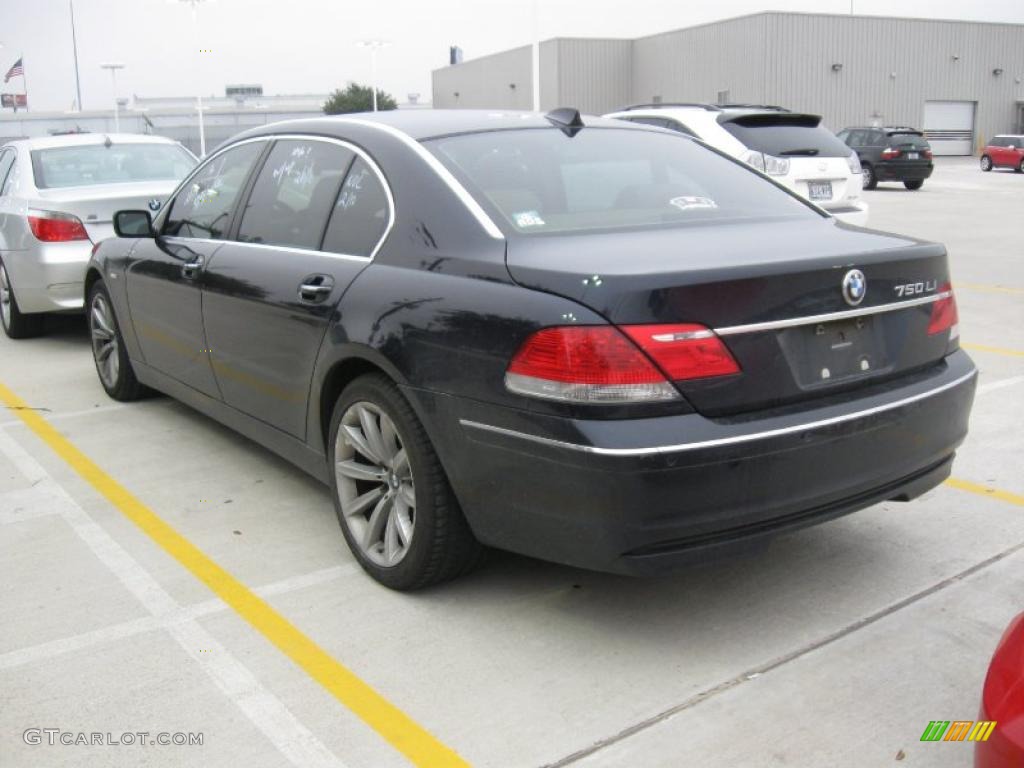 2007 7 Series 750Li Sedan - Monaco Blue Metallic / Black photo #2