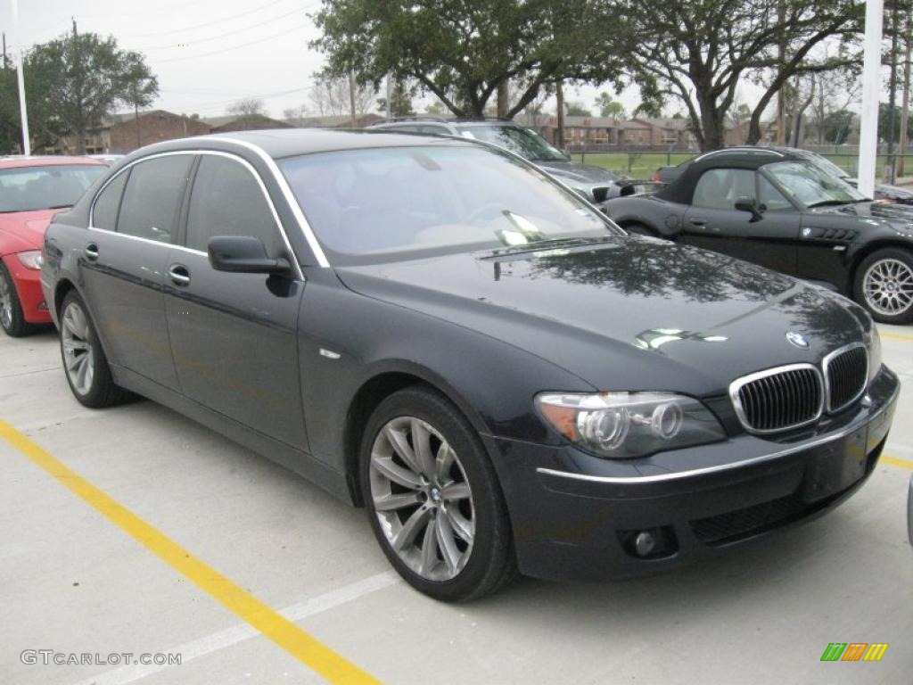 2007 7 Series 750Li Sedan - Monaco Blue Metallic / Black photo #4