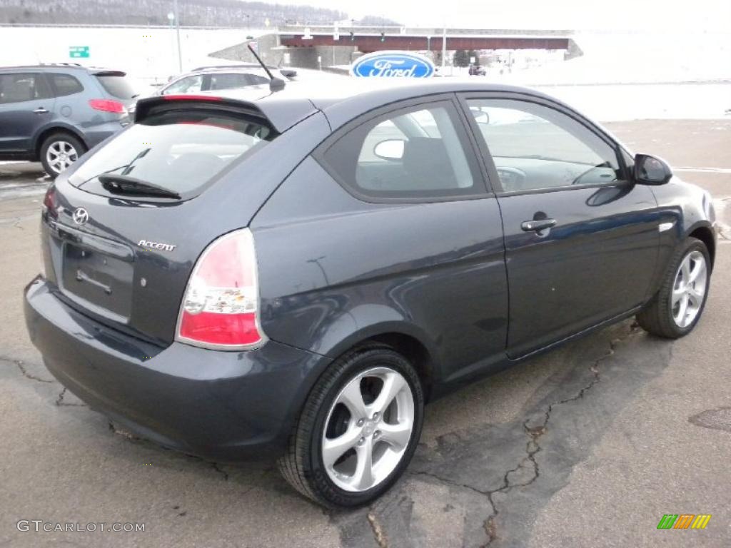 2008 Charcoal Gray Hyundai Accent Se Coupe 25891035 Photo 7