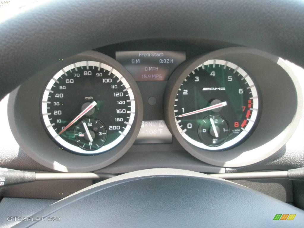 2009 SLK 55 AMG Roadster - Black / Black photo #12