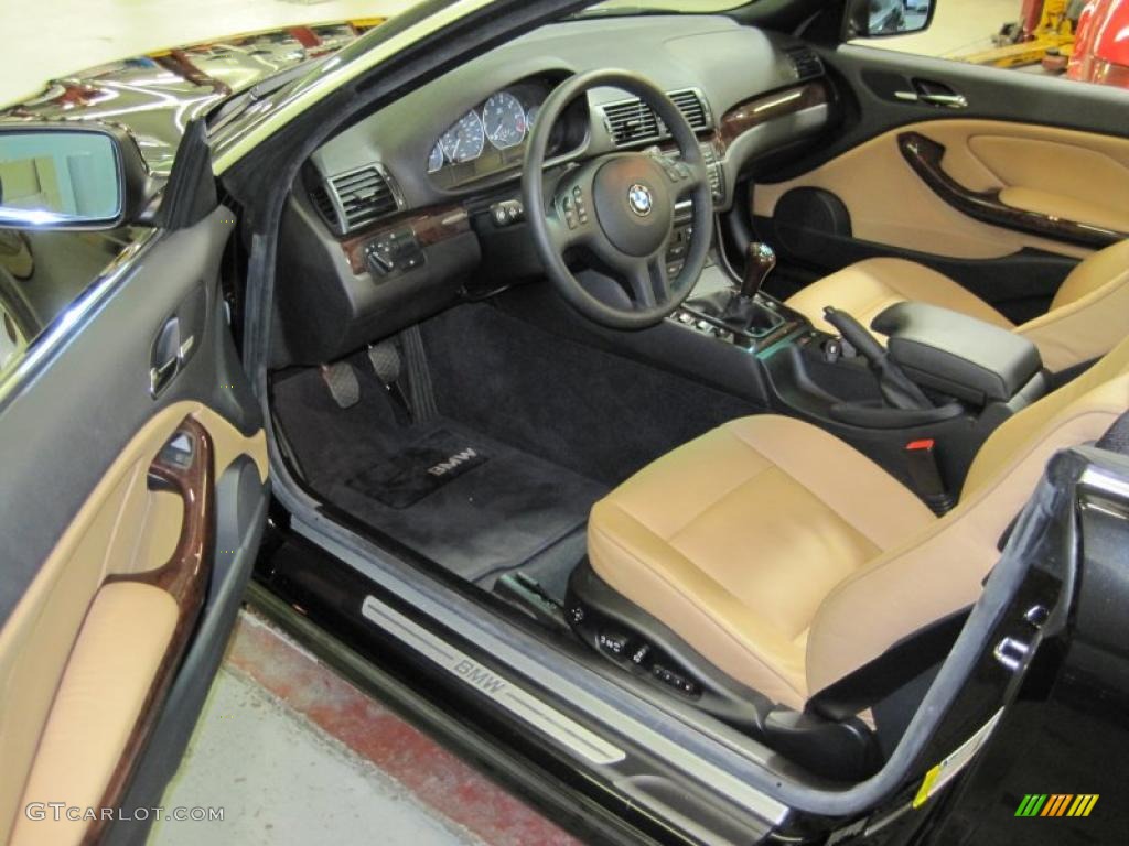 2006 3 Series 330i Convertible - Jet Black / Sand photo #17