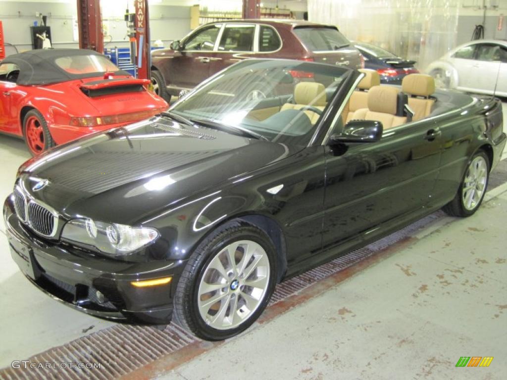 2006 3 Series 330i Convertible - Jet Black / Sand photo #22