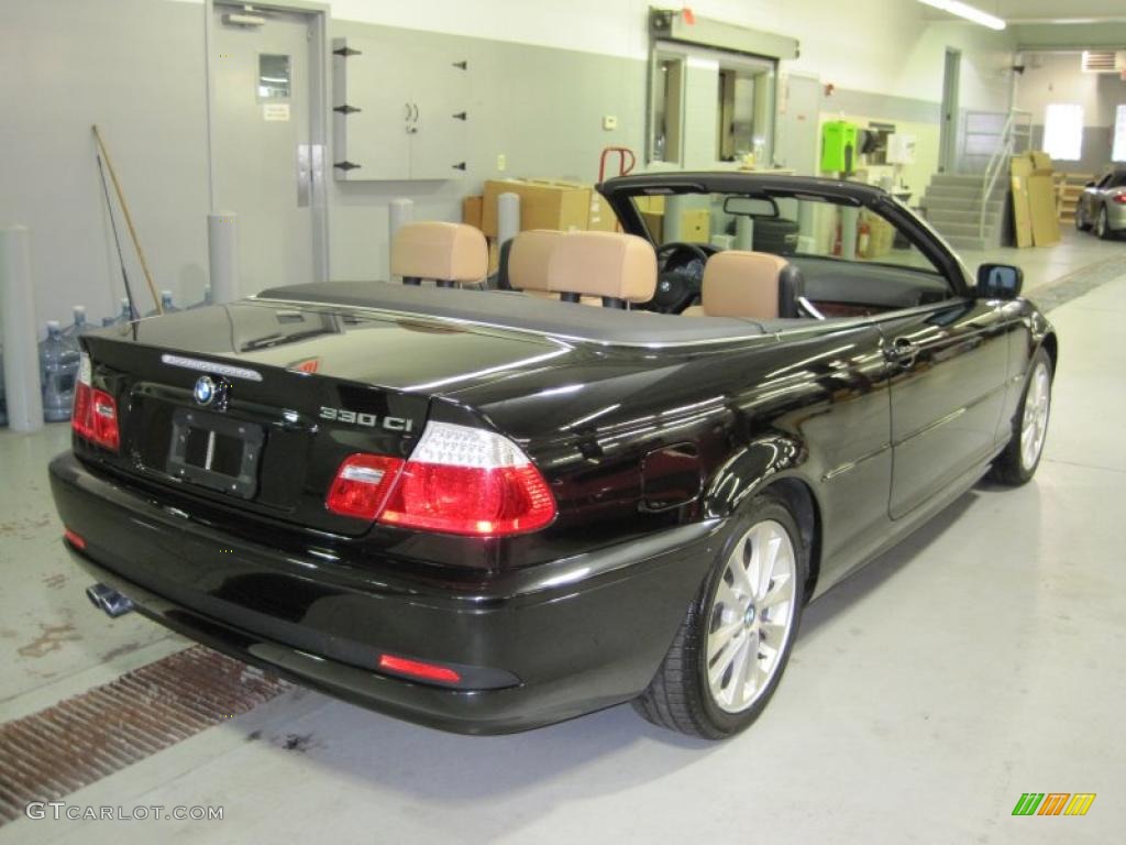 2006 3 Series 330i Convertible - Jet Black / Sand photo #24