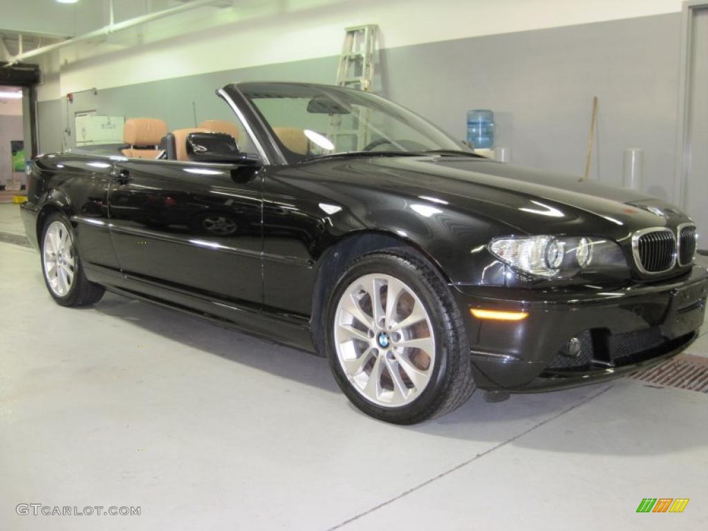 2006 3 Series 330i Convertible - Jet Black / Sand photo #27