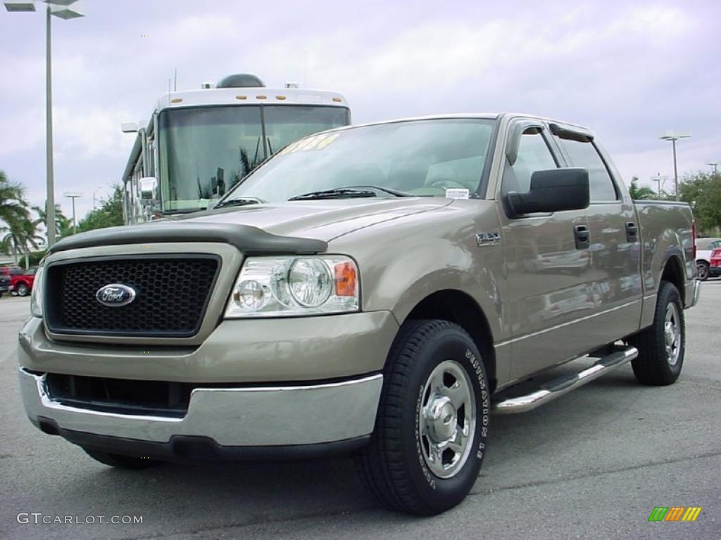 2004 F150 XLT SuperCrew - Arizona Beige Metallic / Tan photo #8