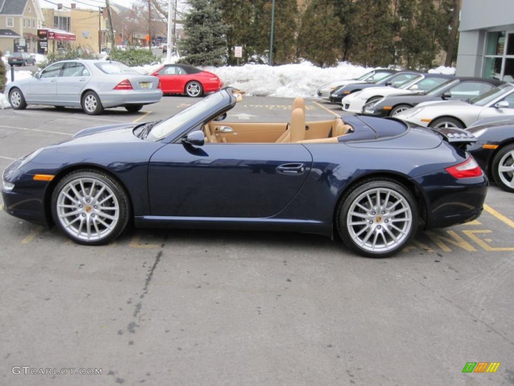 2007 911 Carrera Cabriolet - Lapis Blue Metallic / Sand Beige photo #26