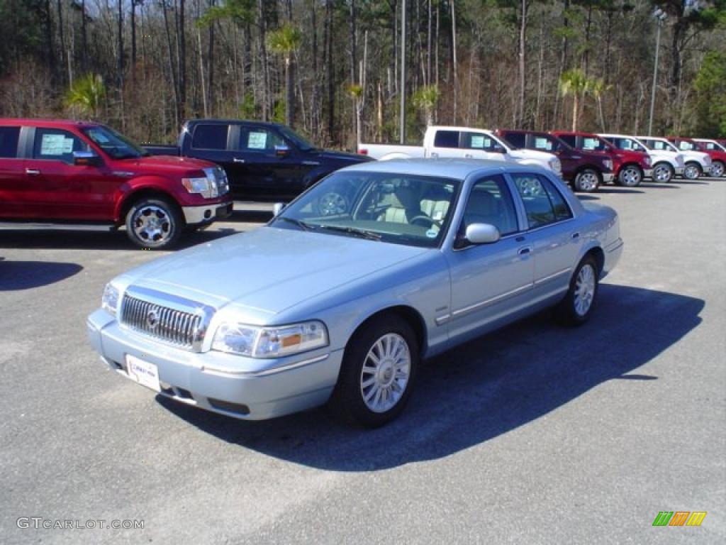 2009 Grand Marquis LS - Light Ice Blue Metallic / Medium Light Stone photo #1