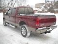 2007 Dark Toreador Red Metallic Ford F250 Super Duty XLT Crew Cab 4x4  photo #4