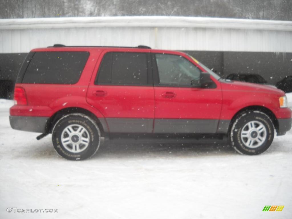 2003 Expedition XLT 4x4 - Laser Red Tinted Metallic / Flint Grey photo #1
