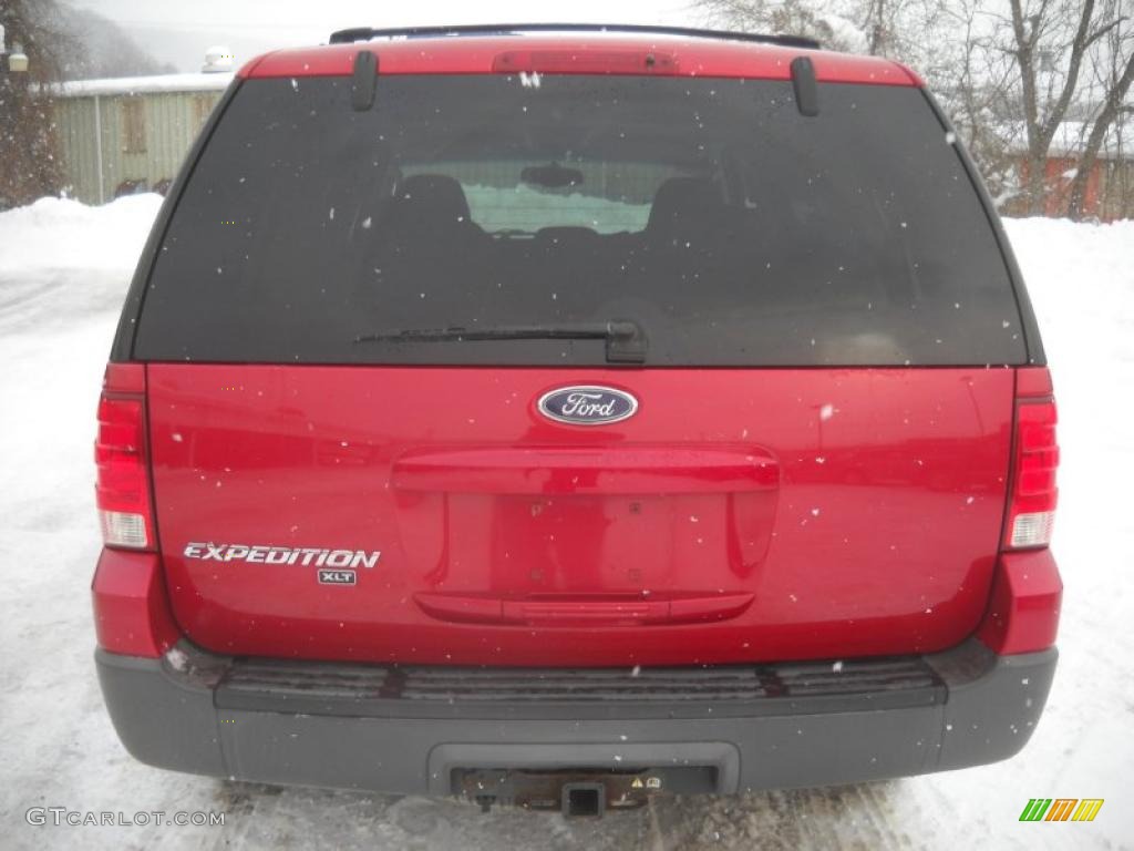 2003 Expedition XLT 4x4 - Laser Red Tinted Metallic / Flint Grey photo #3