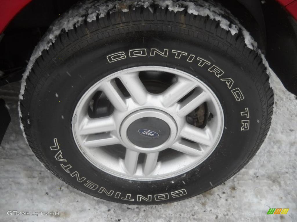 2003 Expedition XLT 4x4 - Laser Red Tinted Metallic / Flint Grey photo #14