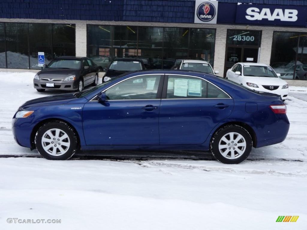 2007 Camry Hybrid - Blue Ribbon Metallic / Ash photo #1