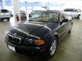 2003 Jet Black BMW 3 Series 325i Convertible  photo #2