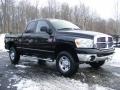 2008 Brilliant Black Crystal Pearl Dodge Ram 2500 Big Horn Quad Cab 4x4  photo #3