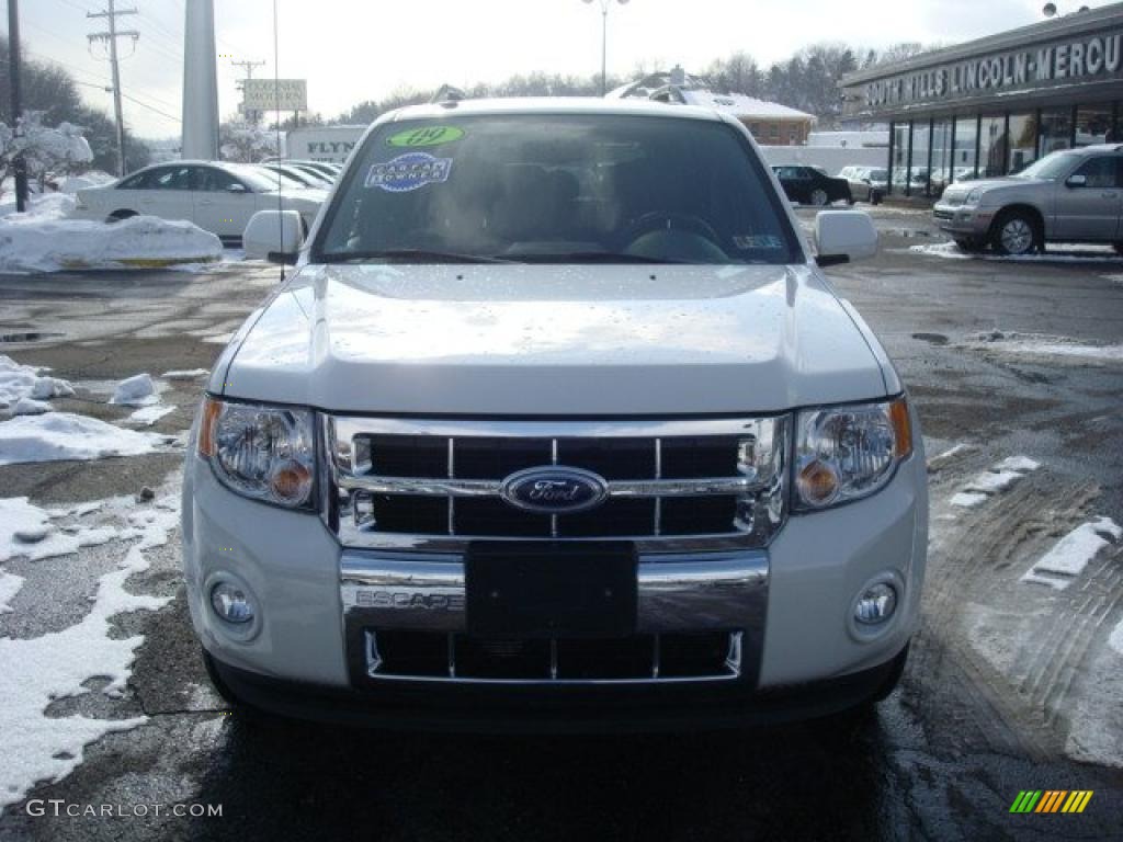 2009 Escape Limited V6 4WD - White Suede / Charcoal photo #6