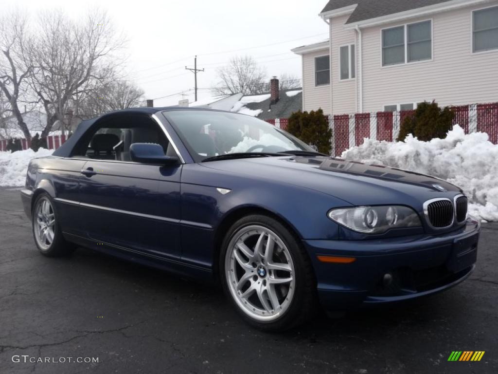 2004 3 Series 330i Convertible - Mystic Blue Metallic / Grey photo #24