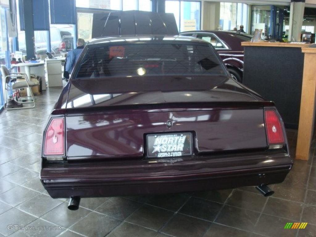 1986 Monte Carlo SS SuperSport - Dark Red Metallic / Dark Red photo #7