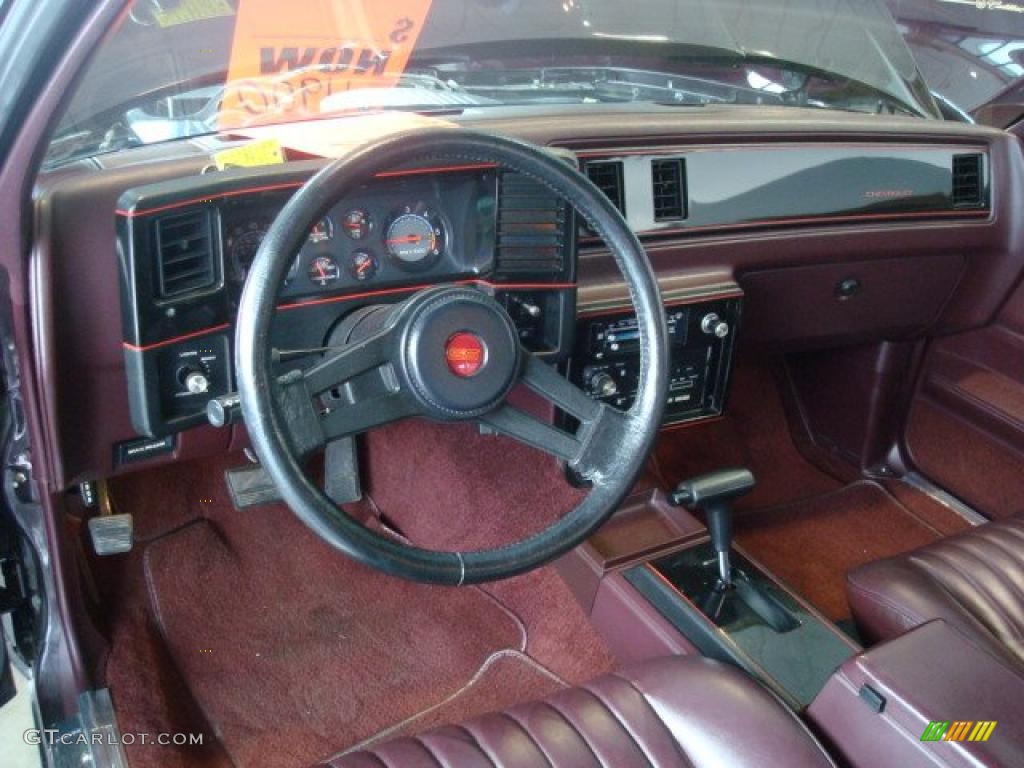 1986 Monte Carlo SS SuperSport - Dark Red Metallic / Dark Red photo #12
