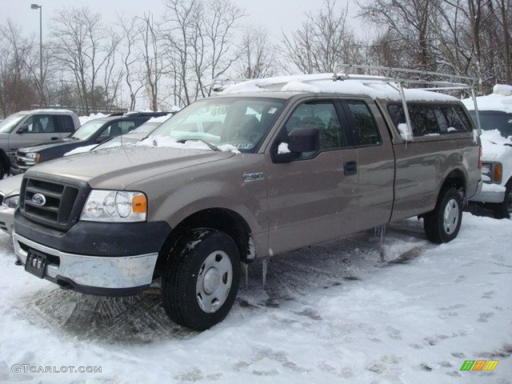 2006 F150 XL SuperCab 4x4 - Arizona Beige Metallic / Tan photo #4