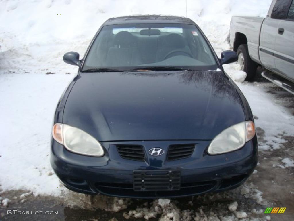 2000 Elantra GLS Sedan - Mystic Teal Mica / Gray photo #3