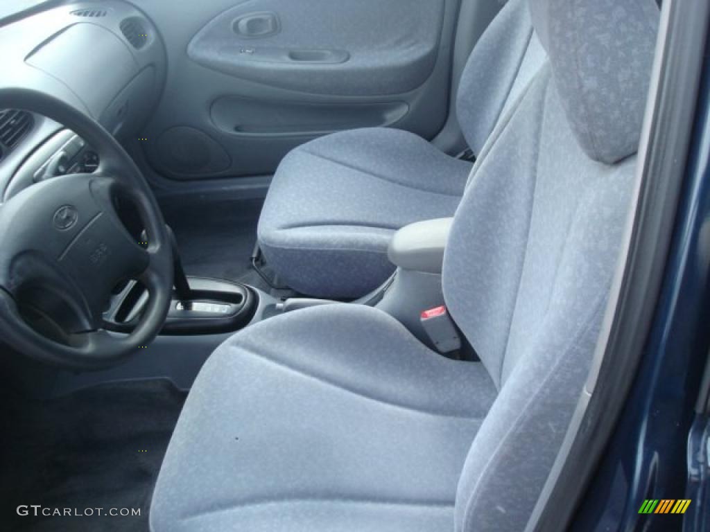 2000 Elantra GLS Sedan - Mystic Teal Mica / Gray photo #6